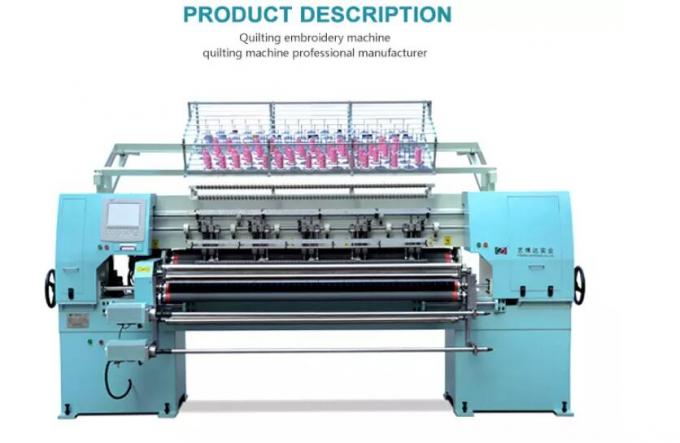 AC 380V Computerized Quilting Machines For Apparel Fabrics Sewing Speed 400-500n/M