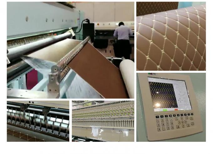AC 380V Computerized Quilting Machines For Apparel Fabrics Sewing Speed 400-500n/M