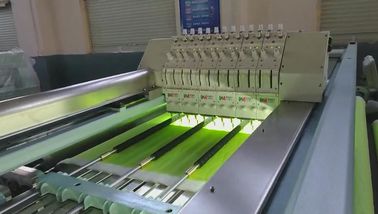 36 Heads Quilting Embroidery Machine , High Speed Quilting Machine Dual Rolls